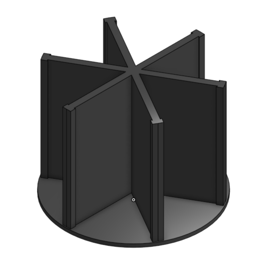 Structure of the Spinning Desktop Organizer
