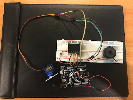 Photo of circuit board concept for my Final Project