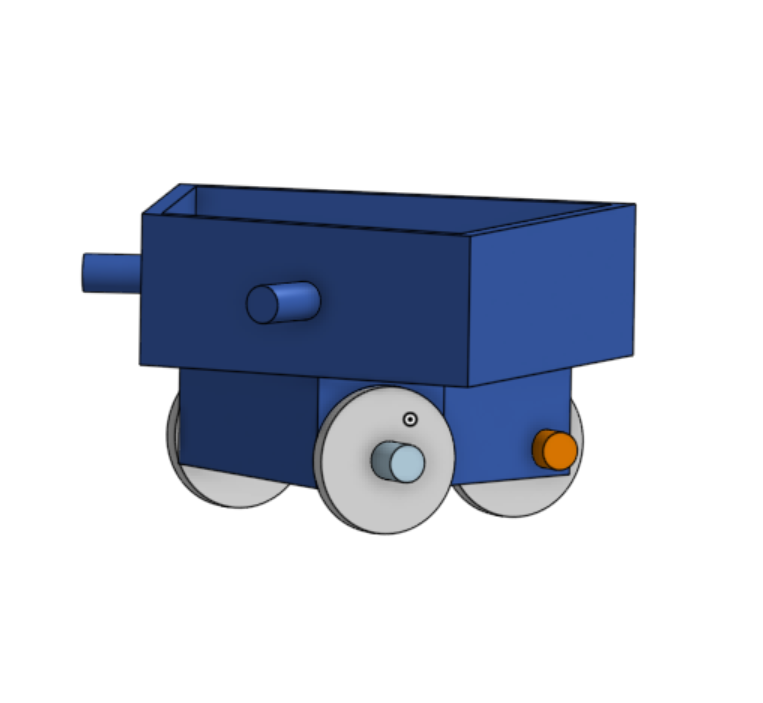 Cart piece for organizer